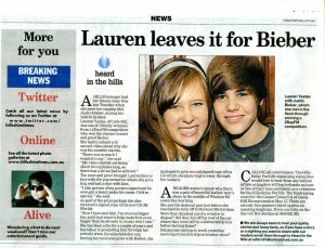 Lauren leaves it for Bieber - news003